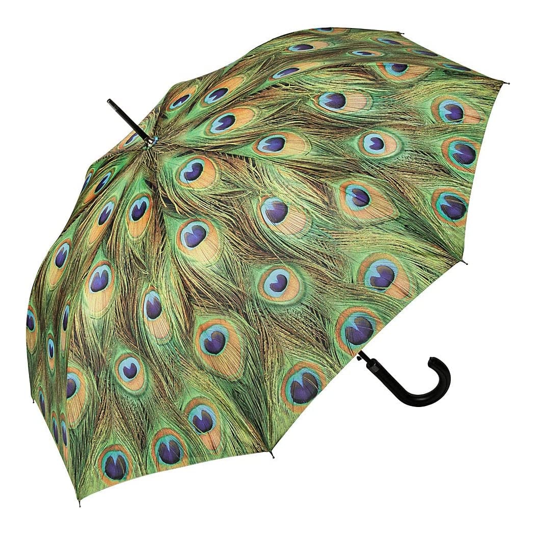 Paraguas de pavo real